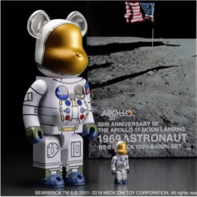 ベアブリック MOON 100% & 400% セット(ASTRONAUT BE@RBRICK) ベアブリック MOON 100% & 400% セット(ASTRONAUT BE@RBRICK)