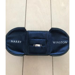 ハリーウィンストン(HARRY WINSTON)のHarry Winston ダイヤ1P HWロゴバンドリング(リング(指輪))