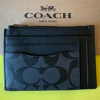 コーチ(COACH)の【新品】コーチ Coach マルチカードケース 財布 レザー シグネチャー(コインケース/小銭入れ)