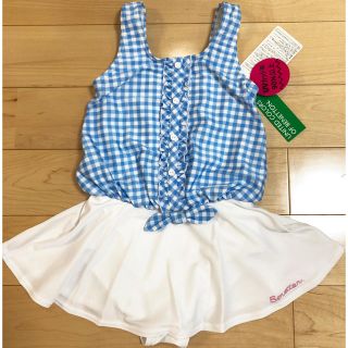 ベネトン(BENETTON)のベネトン 130cm Aラインワンピース水着 キッズ ☆新品未使用(水着)