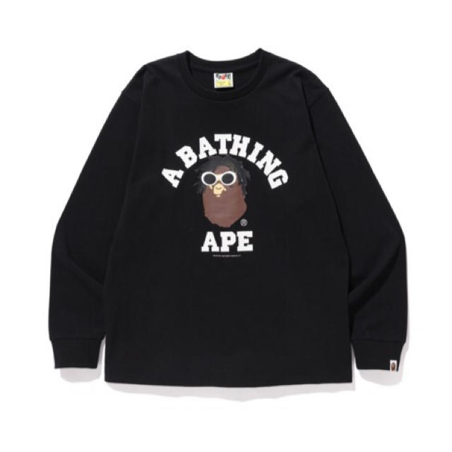 トップスBAPE WIZ KHALIFA COLLEGE L/S TEE ロンT XL