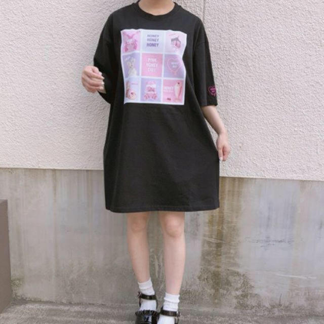 Honey Cinnamon - HONEY CINNAMON くまBIG Tシャツ ブラック タグ付き ...