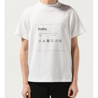 サンシー(SUNSEA)のKUDOS CARE-TAG T-SHIRT/White サイズ2(Tシャツ/カットソー(半袖/袖なし))