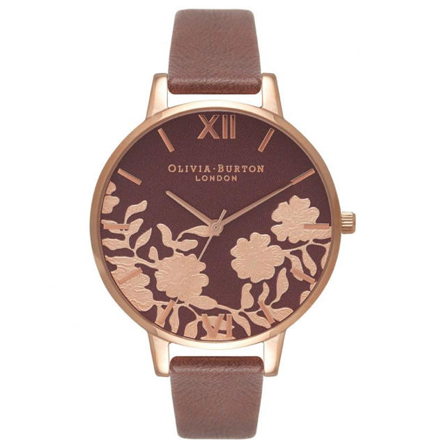 【新品】Olivia Burton 腕時計 花柄 ブラウンu0026ピンクゴールド♡のサムネイル
