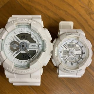 ジーショック(G-SHOCK)のmokkoさん専用 カシオ  Gショック  白  ペア(腕時計(デジタル))