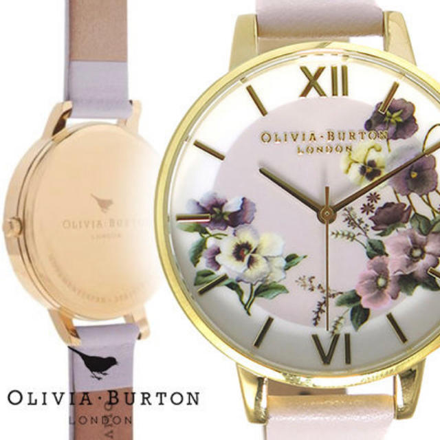 【新品】Olivia Burton 花柄 アイボリー&イエローゴールド♡