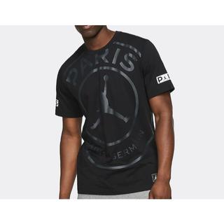 ナイキ(NIKE)のM Nike PSG Logo T-Shirt 黒 国内正規品(Tシャツ/カットソー(半袖/袖なし))