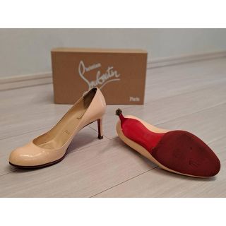 クリスチャンルブタン(Christian Louboutin)のクリスチャンルブタン ヌードピンク エナメル パンプス(ハイヒール/パンプス)