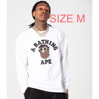 アベイシングエイプ(A BATHING APE)の送料無料 BAPE WIZ KHALIFA L/S WHITE M(Tシャツ/カットソー(七分/長袖))