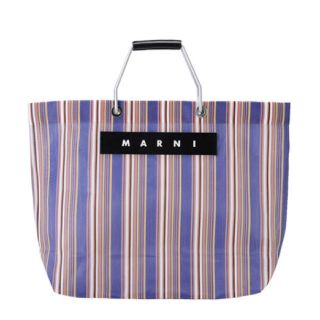 マルニ(MARNI)のマルニフラワーカフェ 新品ストライプバック MARNI (トートバッグ)