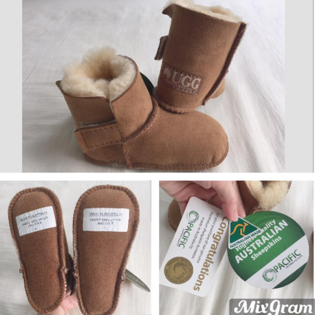 UGG(アグ)の《 UGG 》タグ付き、未使用品！キッズブーツ♡ キッズ/ベビー/マタニティのベビー靴/シューズ(~14cm)(その他)の商品写真