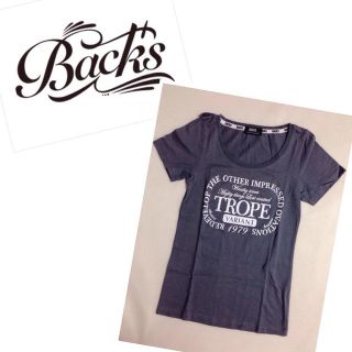 バックス(BACKS)のBACKS★英字プリントTシャツ(Tシャツ(半袖/袖なし))