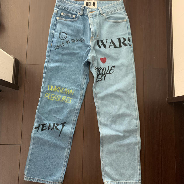 vei-8 punk crop jeans