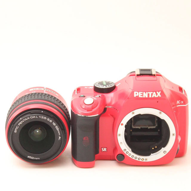 Pentax K-rダブルズームセット☆イエロー×ブラック☆新品SDカード付き