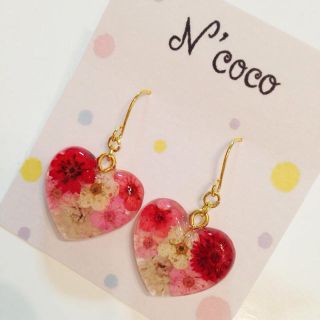 N'coco♪フラワーハートピアス♪(ピアス)