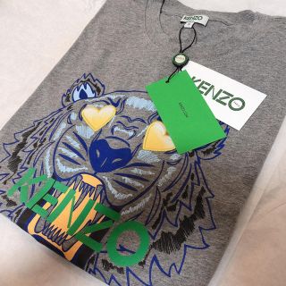 ケンゾー(KENZO)のKENZO 限定エディション グレー タイガー Tシャツ 最終値下げ(Tシャツ/カットソー(半袖/袖なし))