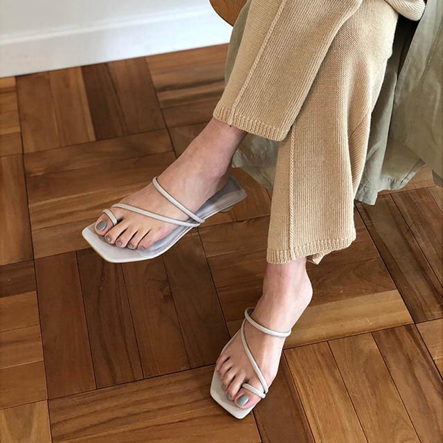 Squaretoe Strap Sandals TODAYFUL 2019ss 1