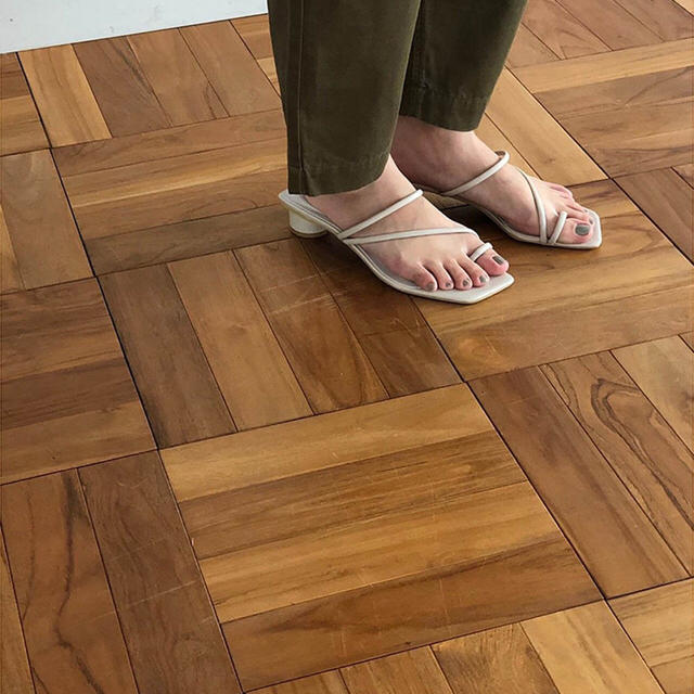 Squaretoe Strap Sandals TODAYFUL 2019ss 2