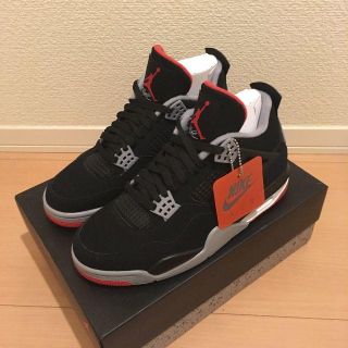 ナイキ(NIKE)のNIKE AIR JORDAN 4 BRED ナイキ エア ジョーダン ブレッド(スニーカー)