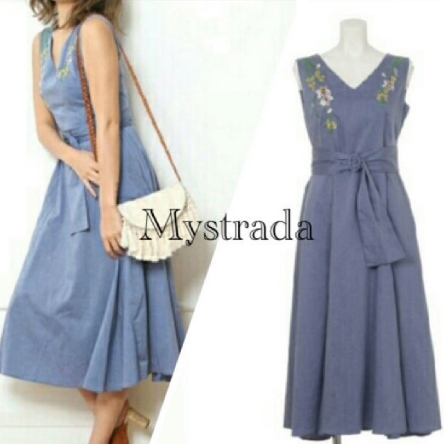 Mystrada(マイストラーダ)のMystrada♡定価29,160円♡ロングワンピース レディースのワンピース(ロングワンピース/マキシワンピース)の商品写真