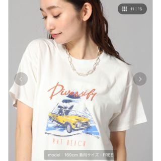 ジーナシス(JEANASIS)のタグ付き！JEANASIS 白Ｔシャツ(Tシャツ(半袖/袖なし))