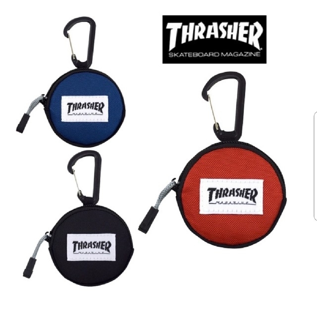 THRASHER(スラッシャー)の☆新品未使用☆スラッシャー　コインケース　青 メンズのファッション小物(コインケース/小銭入れ)の商品写真