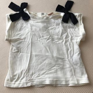 プティマイン(petit main)のpetit main Tシャツ80 リボン(Ｔシャツ)