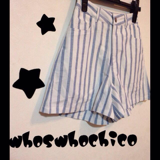who's who Chico(フーズフーチコ)のchico★ストライプ台形キュロット★ レディースのパンツ(キュロット)の商品写真