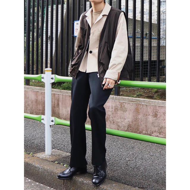 SUNSEA(サンシー)のCAMIEL FORTGENS Purse Vest Brown L メンズのトップス(ベスト)の商品写真