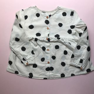 ザラキッズ(ZARA KIDS)のZARA 水玉ブラウス 98cm(ブラウス)