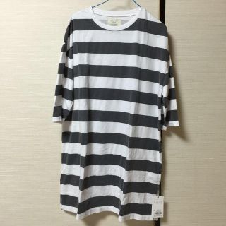 アングリッド(Ungrid)のプリントボーダースリットBig tee(シャツ/ブラウス(半袖/袖なし))