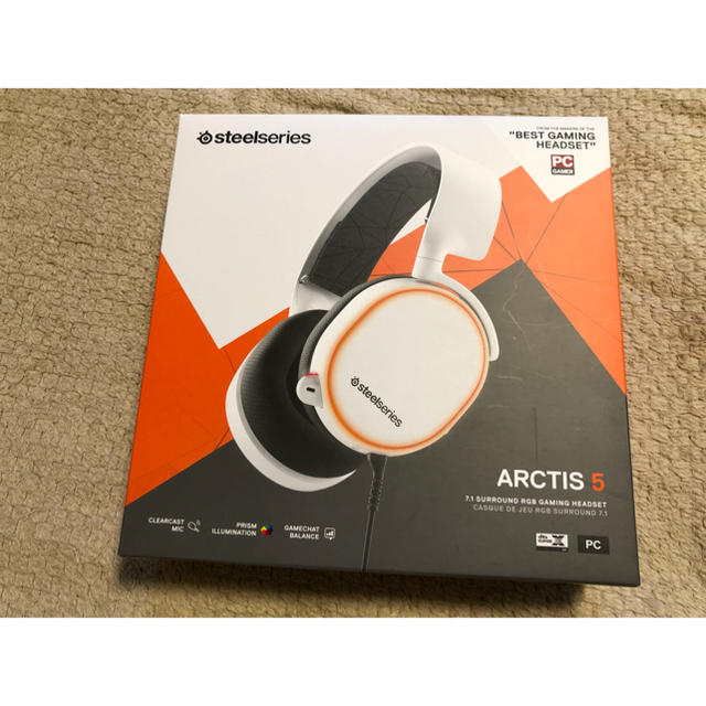 【美品】SteelSeries Arctis5 2019Edition 開放型 3