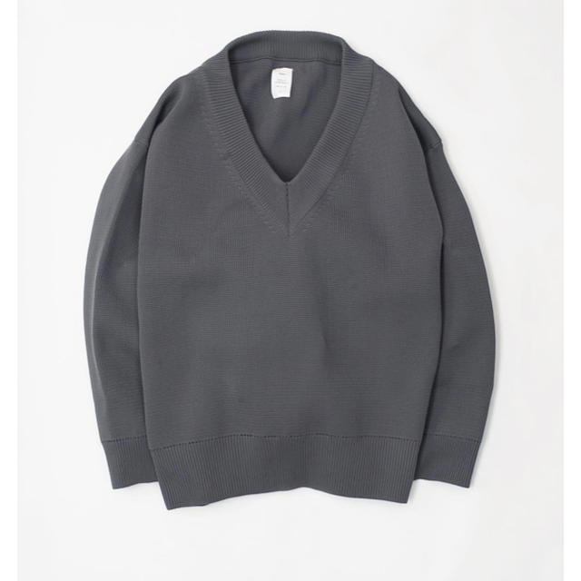 POLYESTR OVERSIZED DEEP V-NECK SWEATER