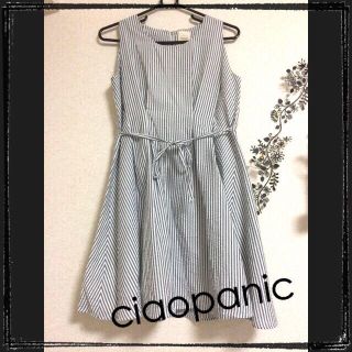 チャオパニック(Ciaopanic)のciaopanic♡ストライプワンピース(ひざ丈ワンピース)