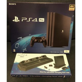 プレイステーション4(PlayStation4)のps4  pro CUH-7100B  1TB 縦置きスタンド付き(家庭用ゲーム機本体)