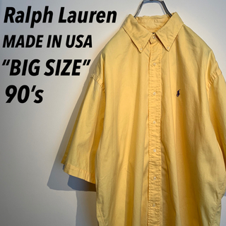 ラルフローレン(Ralph Lauren)の【旧タグ 90s】ラルフローレン 刺繍ロゴ 半袖BDシャツ(シャツ)