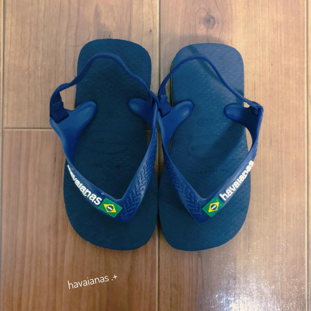 こども ビームス(コドモビームス)の【値下げ】havaianas Baby Brasil ロゴサンダル 14cm キッズ/ベビー/マタニティのベビー靴/シューズ(~14cm)(サンダル)の商品写真