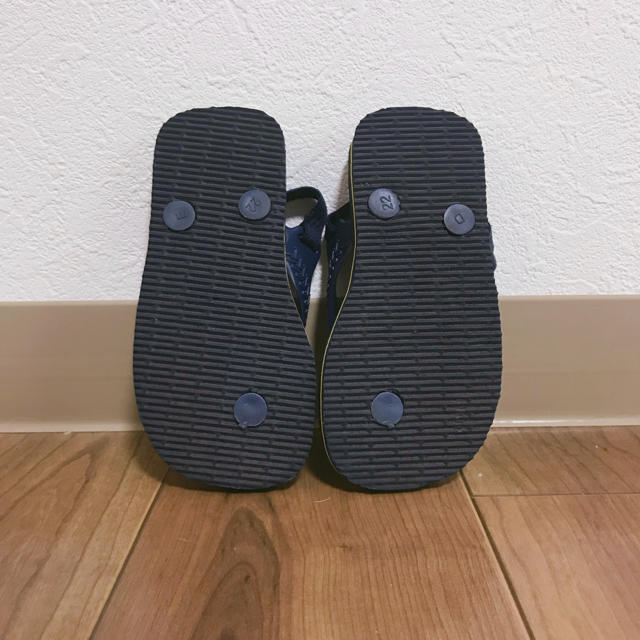 こども ビームス(コドモビームス)の【値下げ】havaianas Baby Brasil ロゴサンダル 14cm キッズ/ベビー/マタニティのベビー靴/シューズ(~14cm)(サンダル)の商品写真