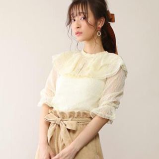 ハニーサロン(Honey Salon)のフリュール様専用◼️Honey Salon フリルカラーレースブラウス(シャツ/ブラウス(長袖/七分))