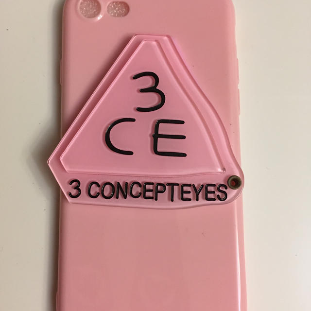 3ce(スリーシーイー)の3ce再度お値下げ新品 スマホケース 鏡付き^ - ^7☆サイズ週末お値下げ スマホ/家電/カメラのスマホアクセサリー(iPhoneケース)の商品写真