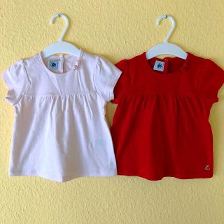 プチバトー(PETIT BATEAU)の値下げ！プチバトーTシャツ2枚セット！(Ｔシャツ)