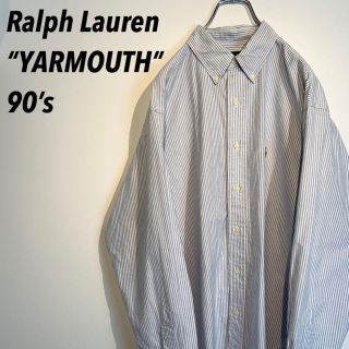 ラルフローレン(Ralph Lauren)の【旧タグ 90s】ラルフローレン ワンポイントロゴ  ストライプ BDシャツ(シャツ)