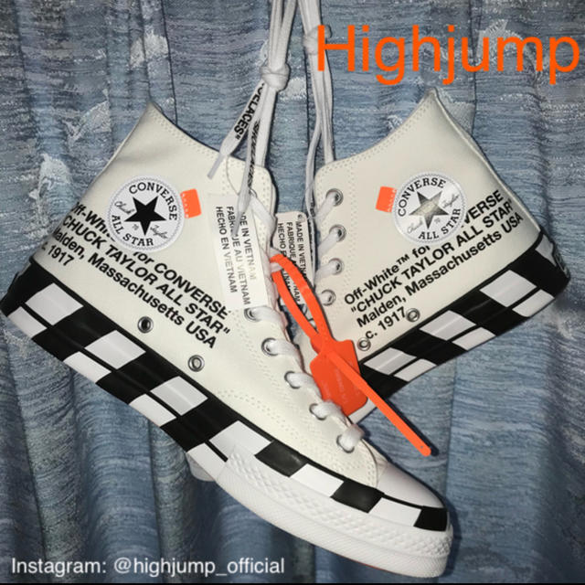 OFF-WHITE CONVERSE ChuckTaylor靴/シューズ