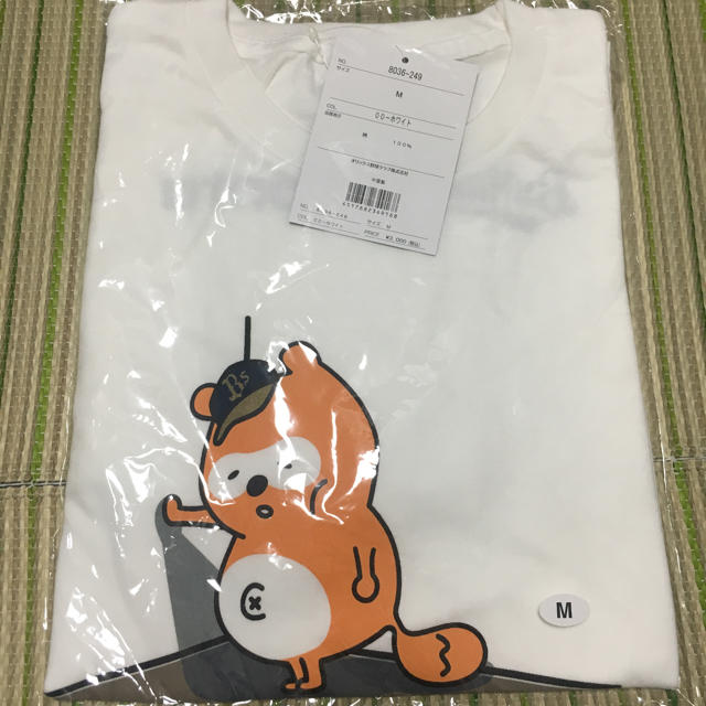 オリックス・バファローズ(オリックスバファローズ)の値下げしました！【未開封】オリックス ポンタ 白Ｔシャツ メンズのトップス(Tシャツ/カットソー(半袖/袖なし))の商品写真