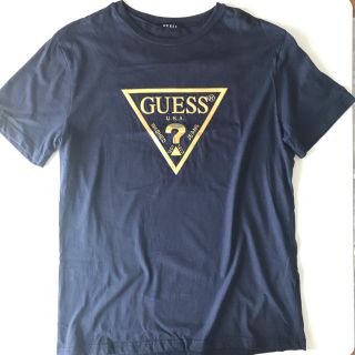 ゲス(GUESS)の【メンズ】2018ゲスほぼ新品＊エンボスロゴTシャツ(Tシャツ/カットソー(半袖/袖なし))