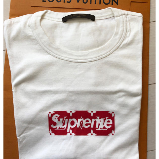 美品 正規品 supreme  louis vuitton ボックスロゴT