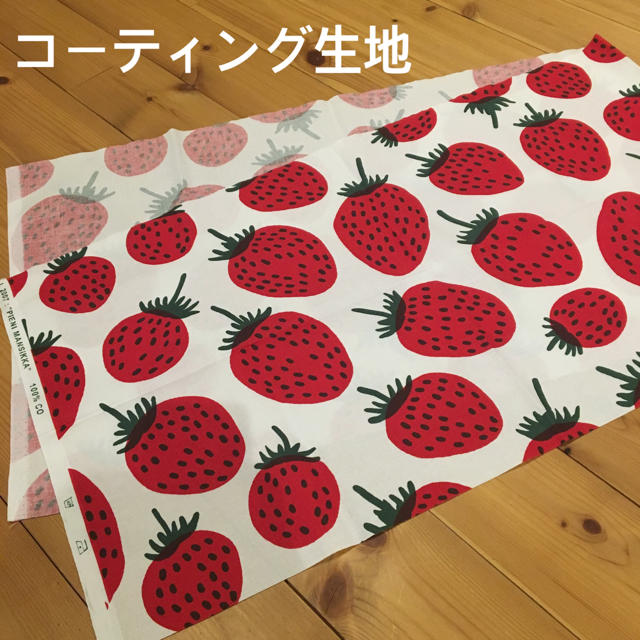 marimekko(マリメッコ)のヴィンテージ マリメッコ ピエニマンシッカ 生地 はぎれ 撥水 コーティング ハンドメイドの素材/材料(生地/糸)の商品写真