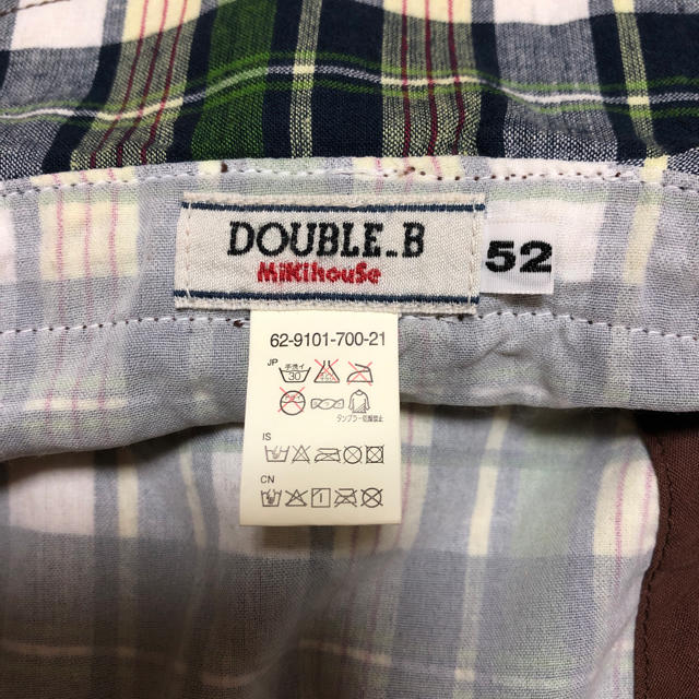 DOUBLE.B(ダブルビー)のミキハウス ダブルB 帽子 52センチ キッズ/ベビー/マタニティのこども用ファッション小物(帽子)の商品写真