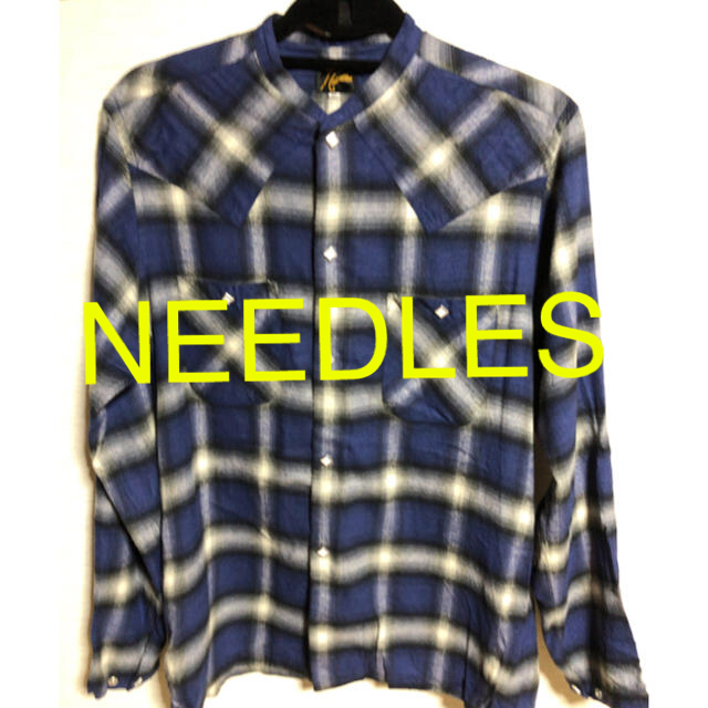 Needles(ニードルス)のneedles ノーカラーウエスタンシャツ Mサイズ メンズのトップス(シャツ)の商品写真