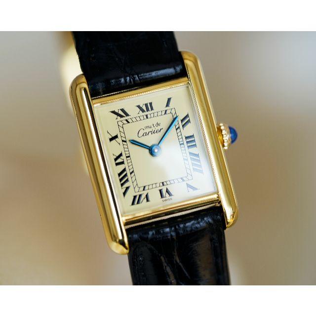 Cartier - 専用 美品 カルティエ マスト タンク アイボリー 手巻き SM Cartier